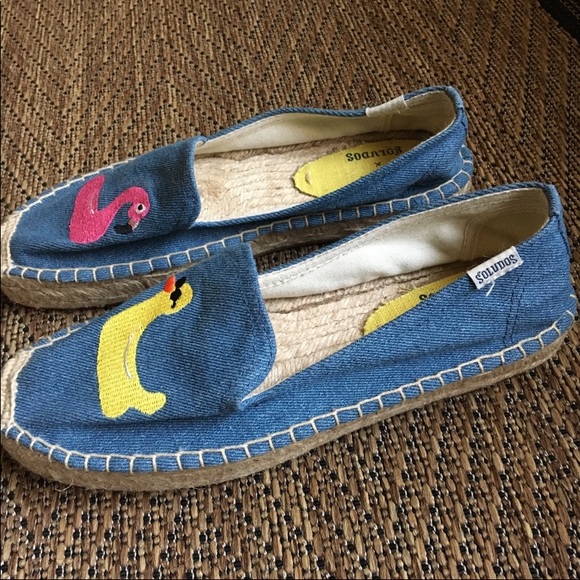 Mary Matson x Soludos flamingo Duck espadrilles - Picture 3 of 5
